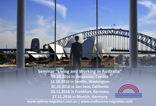 Auswandern Australien - Seminare im November 2016